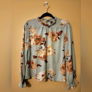 Shein blouse, Size S, color Aqua